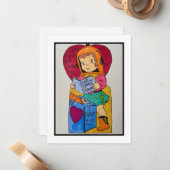 Carte Retro Valentine (Devant/Arrière en situation)