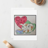 Carte Retro Valentine (Devant/Arrière en situation)