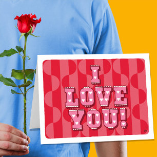 Carte Retro Valentine I Love You