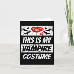 Carte Rétro Vampire Halloween Outfit Easy Halloween Drac