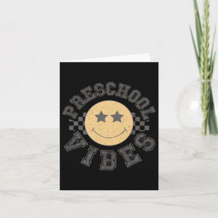 Carte Retro Vibes préscolaire Enseignant Étudiant 1er jo