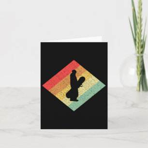 Carte Retro Vintage 80s Snowboard Cadeau Pour Snowboard