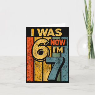 Carte Rétro vintage j'avais 6 7 drôle 67 anniversaire ga