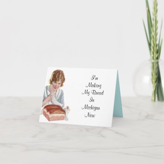 Carte Retro Vintage Mignonne Fun Nouvelle adresse (Devant)