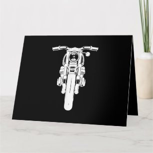Carte Retro Vintage Motorcycle J'aime mon Motorbik