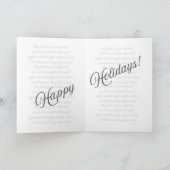 Carte rétro vintage Santa Claus noir et blanc (Intérieur)