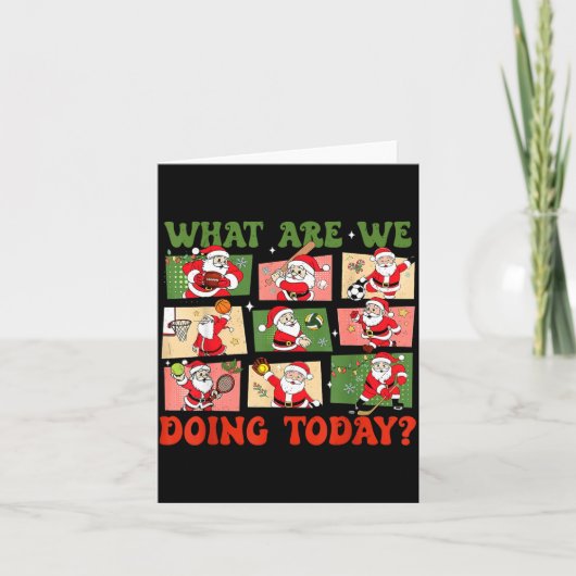 Carte Retro What Are We Doing Today Santa Pe Teacher Tea (Devant)