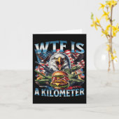Carte Retro Wtf Est Un Kilomètre Drôle Patriotique Améri (Fleur jaune)