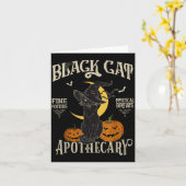 Carte Retro Y Halloween Costume Black Cat M Athecary (Fleur jaune)