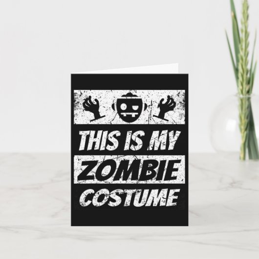 Carte Retro Zombies Halloween Garçons Enfants Costume am (Devant)