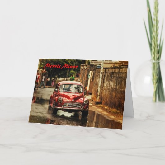 Carte RetroMobile rouge. Mineur de Morris (Devant)