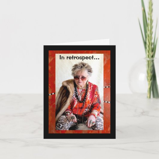 Carte Rétrospectivement, quelque chose à penser à la car (Devant)