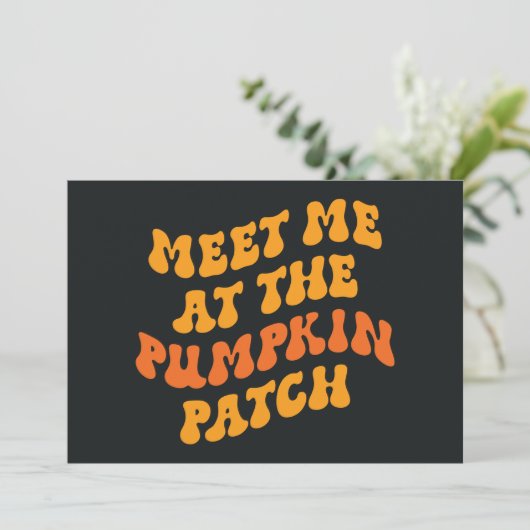 Carte Retrouve-moi au champ de citrouilles (Debout devant)