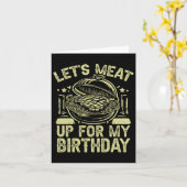 Carte Retrouvons-nous pour ma fête BBQ Party (Fleur jaune)