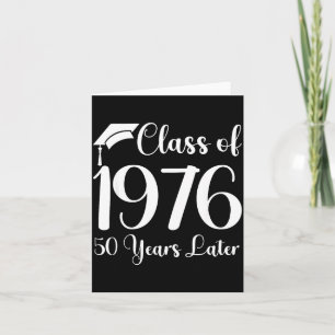 Carte Retunion de classe T-shirt 1976 50 ans plus tard