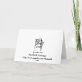 Carte Réunion amish de graphique circulaire (Dos)