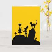 Carte Réunion de cimetière (Fleur jaune)