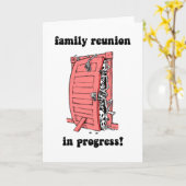 Carte Réunion de famille amusante (Fleur jaune)