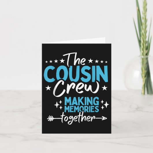 Carte Réunion de famille Équipage de cousins 2025 Créati (Devant)