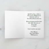 Carte Réunion de famille rustique sauvage (Intérieur)