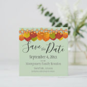 Carte Réunion Familiale Enregistrer La Date Automne Aspe (Debout devant)