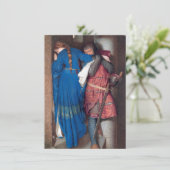 Carte Réunion sur les escaliers à tourelle (par F.W. Bur (Debout devant)