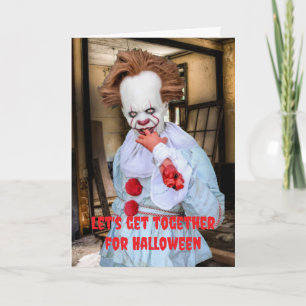 Carte Réunissons-nous pour Halloween.