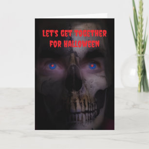 Carte Réunissons-nous pour Halloween.