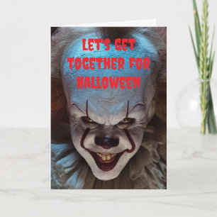 Carte Réunissons-nous pour Halloween.