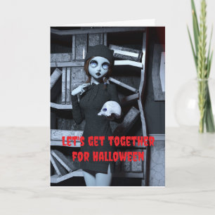Carte Réunissons-nous pour Halloween.