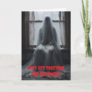 Carte Réunissons-nous pour Halloween.
