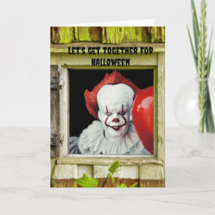 Carte Réunissons-nous pour Halloween.