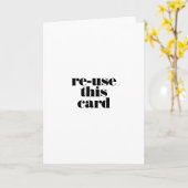 Carte Réutiliser cette salutation générique ultra-minima (Fleur jaune)