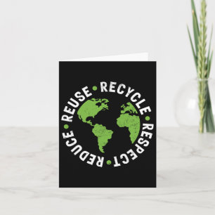 Carte Réutiliser le jour des terres Recycle Réduire le r