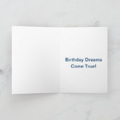 Carte Rêve de chat BIrthday (Intérieur)