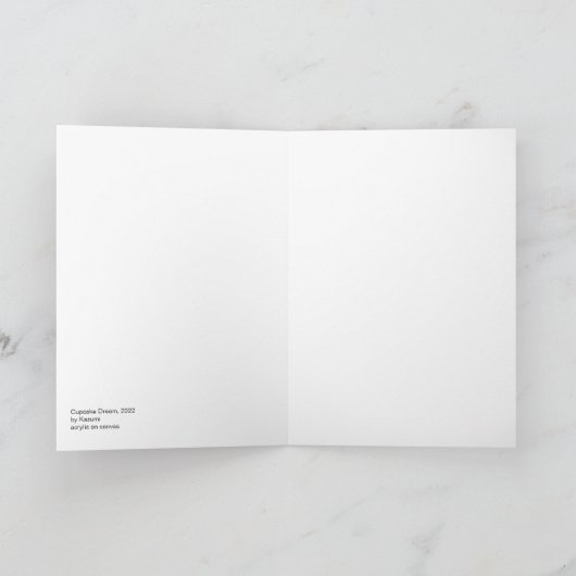 Carte Rêve de Cupcake (Intérieur)