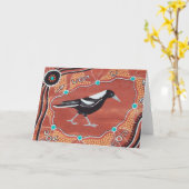 CARTE RÊVE DE LA PIE-GRIÈCHE (Fleur jaune)