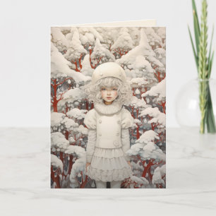 Carte Rêve de Noël blanc