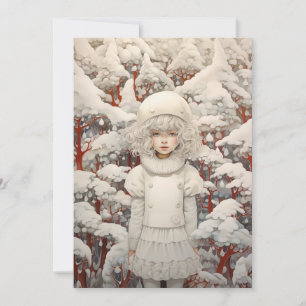 Carte Rêve de Noël blanc