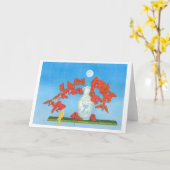 Carte Rêve d'orchidée flottant en place avec 3 petits (Fleur jaune)