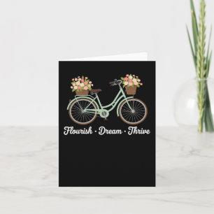 Carte Rêve fleurie Épouser Vélo floral Trump Res subtil