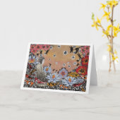 Carte Rêve III (Satori de libellule à l'étang à (Fleur jaune)