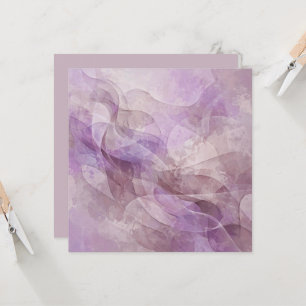 Carte Rêve tourbillonnant lavande lilas mauve lavande