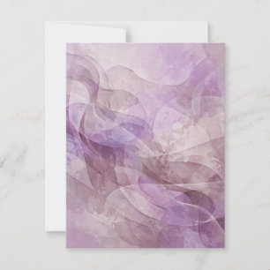 Carte Rêve tourbillonnant lavande lilas mauve lavande
