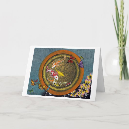 Carte Rêve VI (casier de papillon de poissons d'I Ching) (Devant)