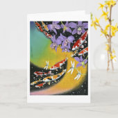 Carte Rêve VIII (aube de libellule dans l'étang à (Fleur jaune)