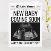 Carte Reveal sur la grossesse dans le journal de Faire-p (Fleur jaune)