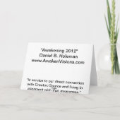 Carte Réveil de 2012 (Dos)