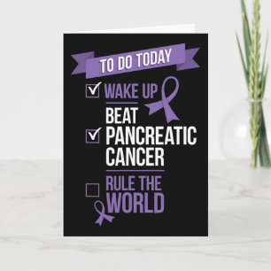Carte Réveillez-Vous Battez le Cancer du Pancréas et Rég