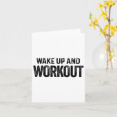 Carte Réveillez-Vous Et Entraînement - Motivationnel Fit (Fleur jaune)